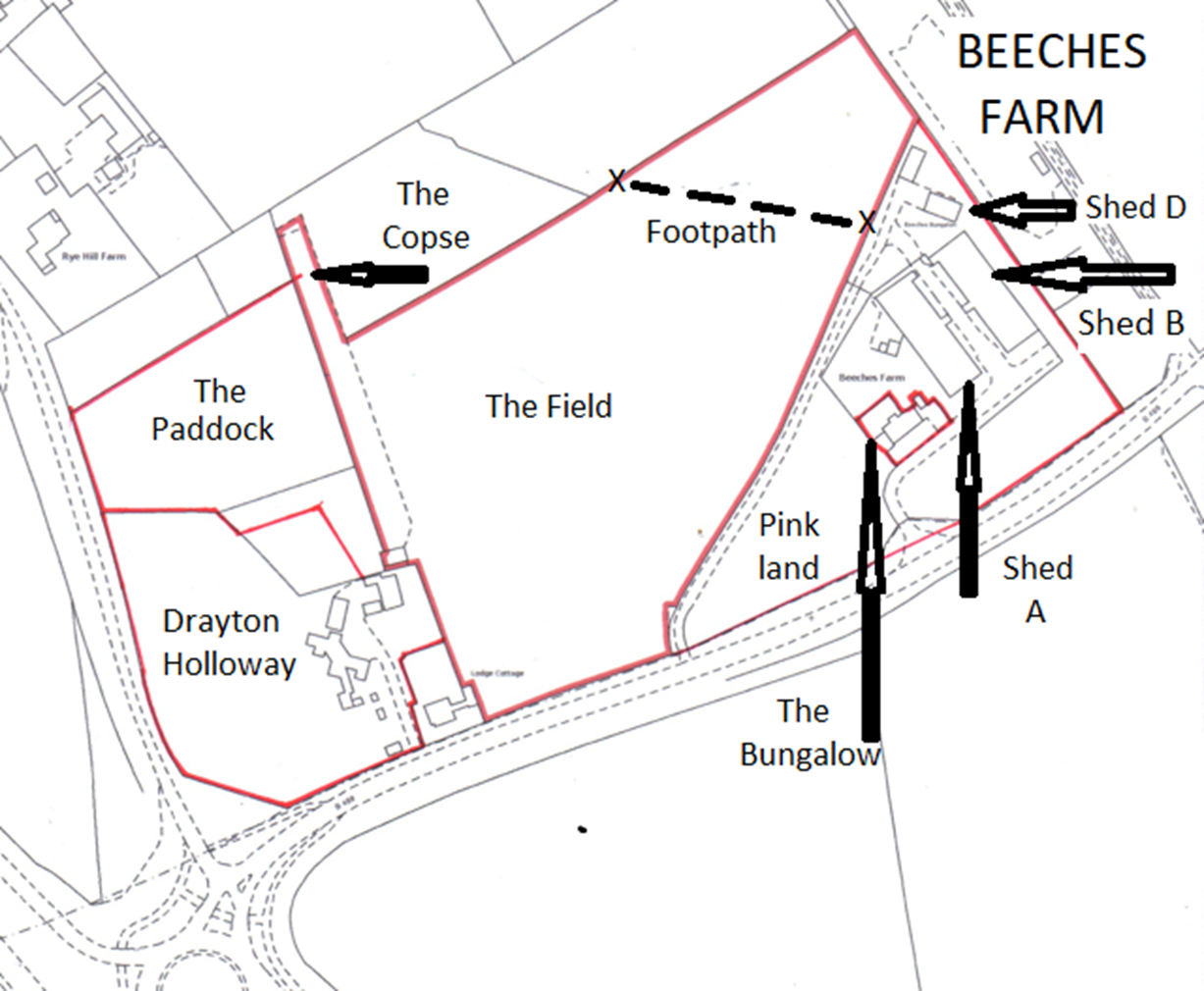 Beeches Farm map