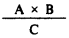 Formula - A multiply by B divide by C